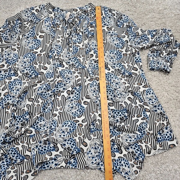 Melissa McCarthy‎ Seven7 Top Womens 2X Butterfly Long Sleeve Flowy Lightweight - Picture 11 of 13